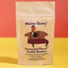 Fermented Flavors Brooklin Blueberry seasoning pouch on a colored background