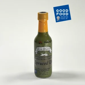 Resurgam Spruced Up hot sauce bottle