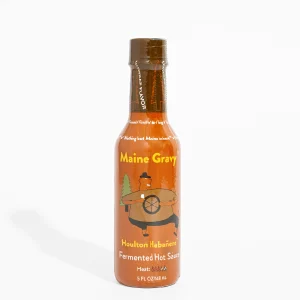 Maine Gravy Houlton Habanero hot sauce bottle