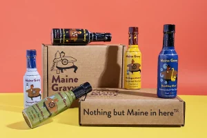 Maine Gravy hot sauces and bundle boxes